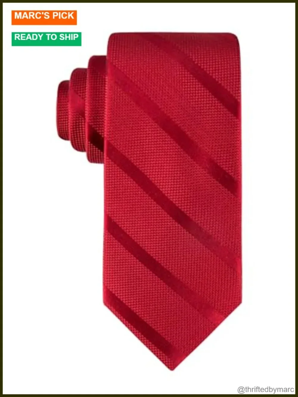 Polyester Silk Textured Stripe Necktie 57